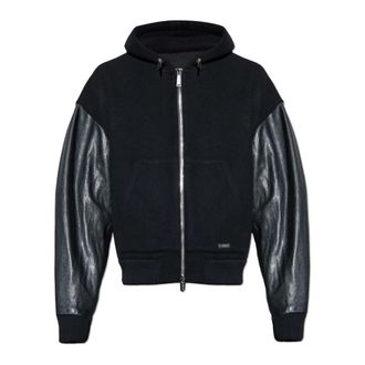 Dsquared2 Wollen Jas - Heren - Sweatshirts & Hoodies - Zwart - Maat: M Wol