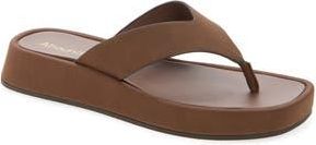 Abound Jovina Wedge Thong Sandal in Brown Chocolate at Nordstrom Rack, Size 7.5
