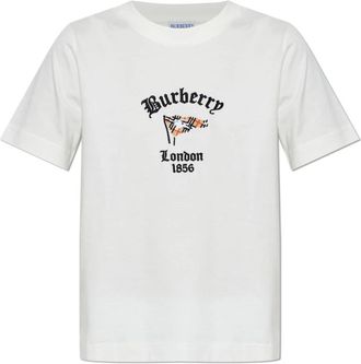 Burberry Frankie T-shirt - Dames - T-shirts - Wit - S - Katoen - Tops