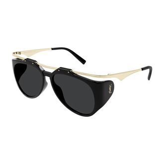 Saint Laurent Sunglasses, unisex, Black, 55 MM, Black Frame Sunglasses Amelia Model