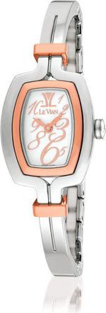 Le Vian Bangle Quartz White Dial Ladies Watch DS4880-3-5