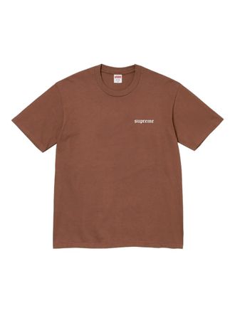 SUPREME T-shirt con stampa - Marrone