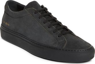 Common Projects Achilles Premium Sneaker in Off Black at Nordstrom, Size 11Us