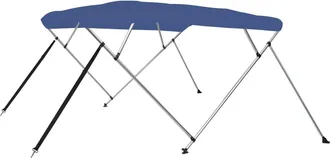 vidaXL Toldo Bimini De 4 Arcos Azul 243x180x137 Cm Vidaxl