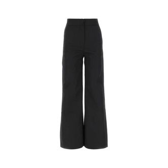 Palm Angels Wide Trousers, female, Black, Size: S Wide-Leg Tailored Trousers