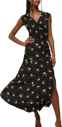 Veronica Beard Wixson Floral Dress In Black Multi