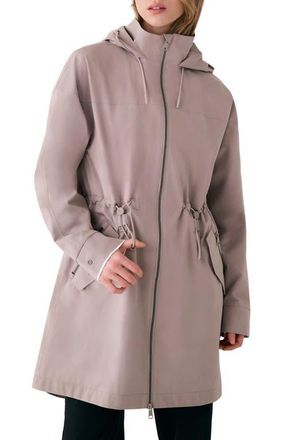 Lole Piper 2.0 Hooded Water Repellent Raincoat in Pebble at Nordstrom, Size Xx-Large