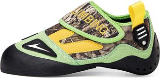 Generic Mens Rock Climbing Shoe for Sport Bouldering - Stylish Anti-Slip Durable Climbing Training Shoes for Men Women (Green,8.5)