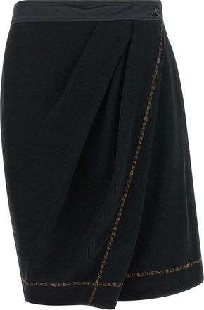 Kiko Kostadinov Kiko Kostadinov - Petrel Draped Culottes Shorts - Dames - Korte broeken - Zwart - Maat: XS Katoen