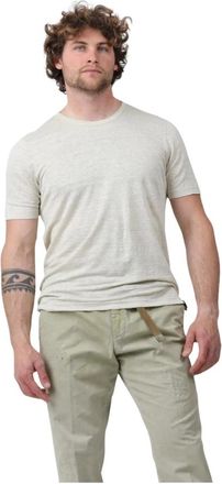 Gran Sasso Ronde Hals T-Shirt - Heren - T-shirts - Beige - M - Tops