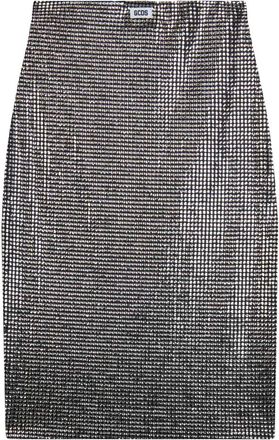 GCDS Gcds Gonna Tubo Scintillante in Jersey - - Skirts - Donna - Grigio - S