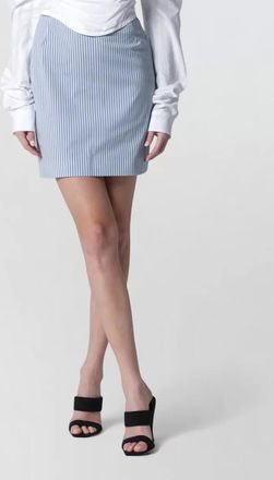 Vivienne Westwood high waisted mini skirt striped pattern