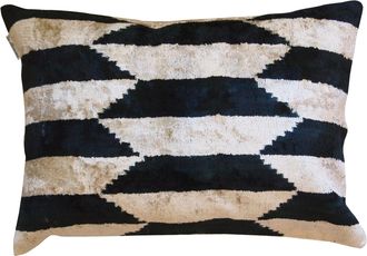 Les-Ottomans Coj&iacute;n de terciopelo de seda (un solo lado)