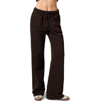 LilySilk Seamflow Stride Sweatpants in Espresso at Nordstrom, Size X-Large