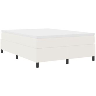 vidaXL Box Spring Bed Cream 160 x 200 cm Corduroy fabric vidaXL