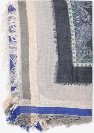 Mala Alisha Halstuch aus Baumwolle und Wolle mit Paisleymuster Valerie