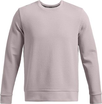 Under Armour Mens Unstoppable Crew Neck Ribbed Collar Long Sleeve Sweater in Grey - Size X-Large