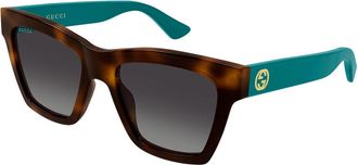 Gucci GG1714S 011 Womens Sunglasses Tortoiseshell Size 54 - Free RX Lenses - Free RX Lenses