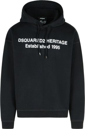 Dsquared2 Black Cotton Sweatshirt