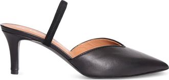 Via Roma 15 Slingback pumps met puntige neus - Zwart
