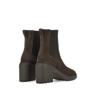 Hogan Suede Platform Boot - Brown