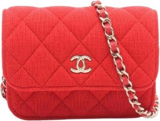 Chanel Pre-owned Matelasse Small Flap Chain Shoulder Bag - - Pre-owned - Donna - Rosso - ONE SIZE