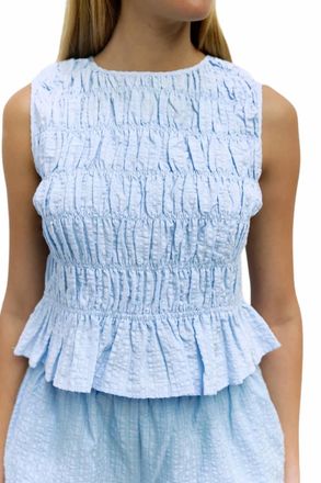 All : Row Allyson Sleeveless Top In Sky Blue