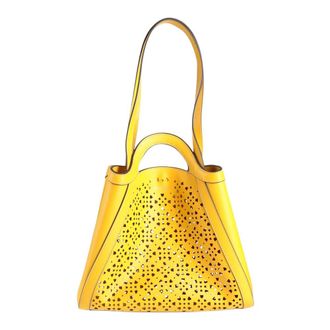 Coccinelle Amalia Schoudertas - Dames - Handtassen - Geel - ONE Size - Leer - Tassen