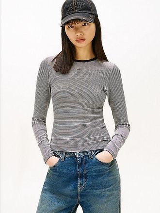 Tommy Hilfiger Slim Ribbed Long Sleeve T-Shirt