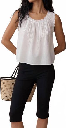 Few Moda Violetta Cotton Top In White