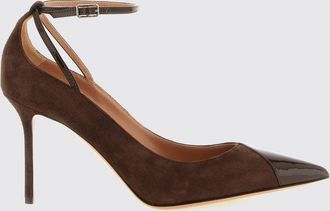 Aquazzura D&eacute;collet&eacute; Odysea in camoscio con cinturino e punta in vernice