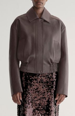A.L.C. Otto Leather Jacket in Bordeaux at Nordstrom, Size X-Small