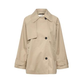 Inwear Jassen, Dames, Beige, XL, Katoen, Minona Jas