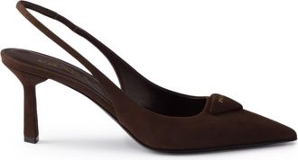 Prada SLINGBACK SUEDE LEATHER PUMPS - Prada - Woman