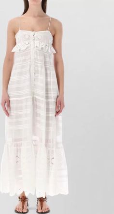 Isabel Marant cotton v-neck sleeveless maxi dress