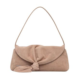 Rotate Rotate Birger Christensen, Tassen, Dames, Bruin, ONE Size, Su&egrave;de, Baguette Tas
