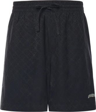 Casablanca Volcano Jacquard Zijden Shorts - Heren - Korte Broeken - Zwart - L - Korte Broeken