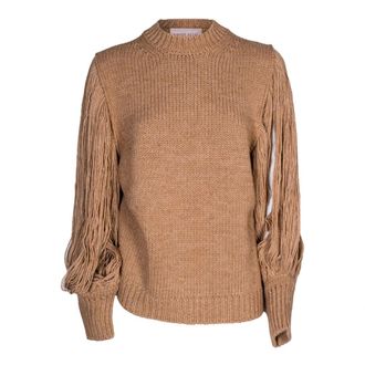 Circus Hotel Round-neck Knitwear, female, Brown, Size: 2XS Round-neck Knitwear