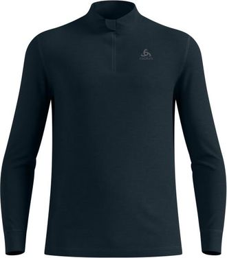 Odlo Baselayer Top Turtle Neck L/S Half Zip Merino 2 Merinounterw&auml;sche f&uuml;r Herren | blau