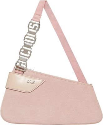 GCDS Comma Notte Bold Small Shoulder Bag - Dames - Schoudertassen - Roze - ONE Size - Leer - Tassen