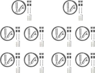 OEM Juego De 10 Cables Para Cortinas De Pared, De Acero Inoxidable, Para Colgar Cuadros, Tendedero Y Cortinas De Ventana, Y Para Manualidades Con Diversos