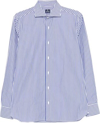 Truzzi Camicia a righe in cotone - Blu