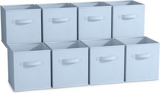Sorbus 11in 8 Pack Foldable Storage Bins