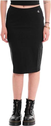 Calvin Klein Jeans Donna, Gonne, Nero, L, new