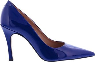 Paris Punk Dames Lakleren Pump Blauw - Dames - Pumps - Paars - 40 EU - Schoenen