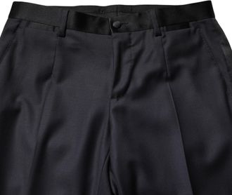 Dolce & Gabbana Black Wool Single Breasted 3 Piece Men Suit Pl+se+wv