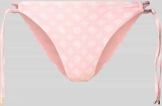 Guess Bikinihose mit seitlicher Schn&uuml;rung Modell SOLEIL in Rosa, Gr&ouml;&szlig;e XL
