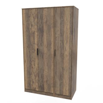 Welcome Furniture Havana Ready Assembled Wardrobe with 3 Doors - Vintage Oak - Welcome Furniture | TJ Hughes