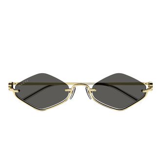 Gucci Sunglasses Gg1604 S 001 Gold/Gray Unisex
