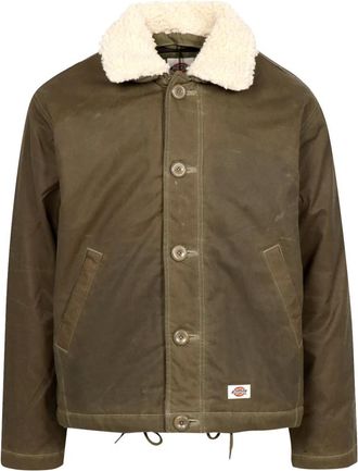 Dickies Waxed Canvas Jacket - Heren - Zomerjassen - Groen - L - Katoen - Jassen